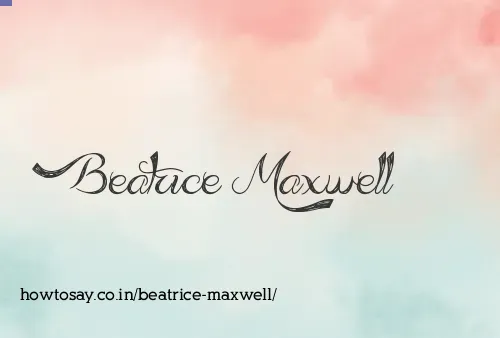 Beatrice Maxwell