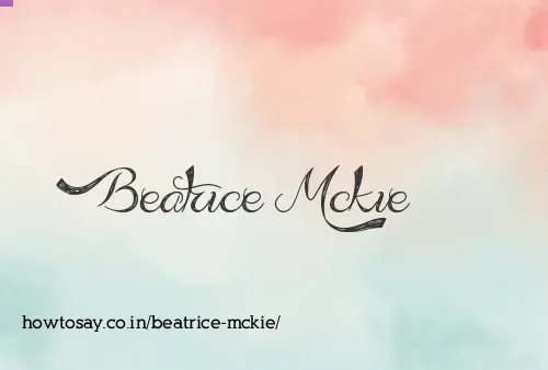 Beatrice Mckie