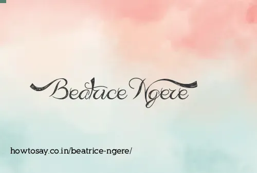 Beatrice Ngere