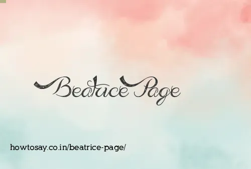 Beatrice Page