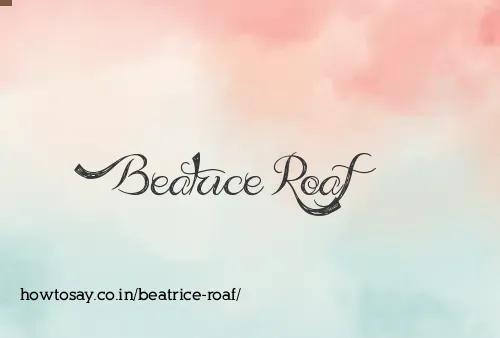 Beatrice Roaf