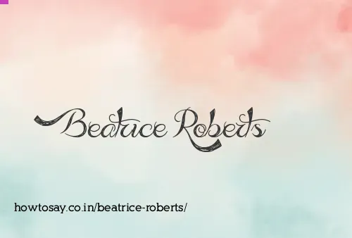 Beatrice Roberts
