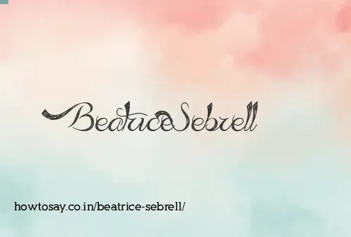 Beatrice Sebrell