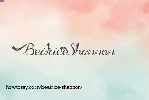 Beatrice Shannon