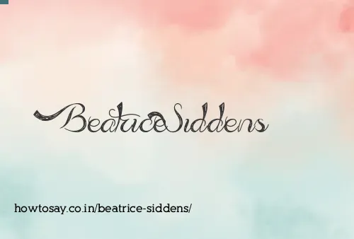 Beatrice Siddens