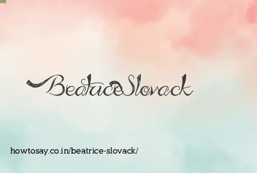 Beatrice Slovack