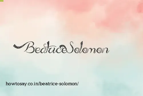 Beatrice Solomon