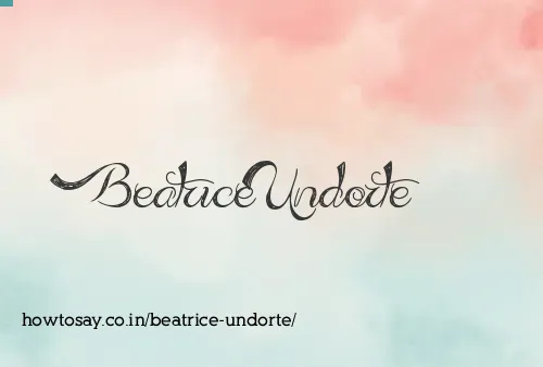 Beatrice Undorte