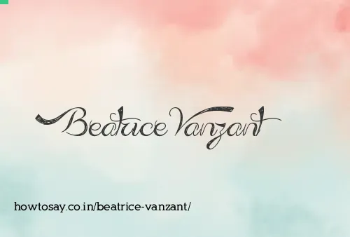 Beatrice Vanzant