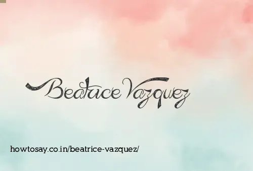 Beatrice Vazquez