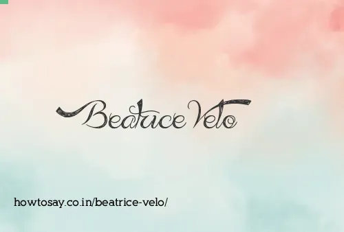 Beatrice Velo