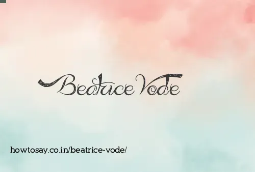 Beatrice Vode
