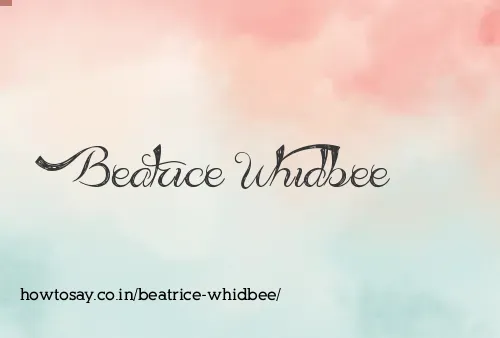 Beatrice Whidbee