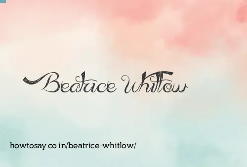 Beatrice Whitlow