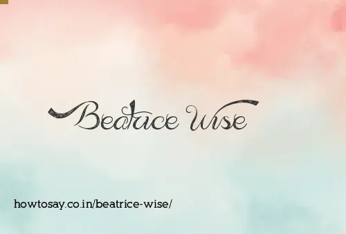 Beatrice Wise