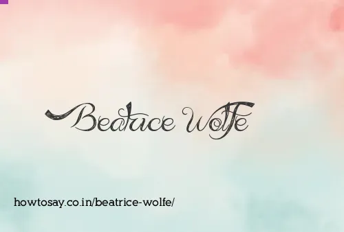 Beatrice Wolfe