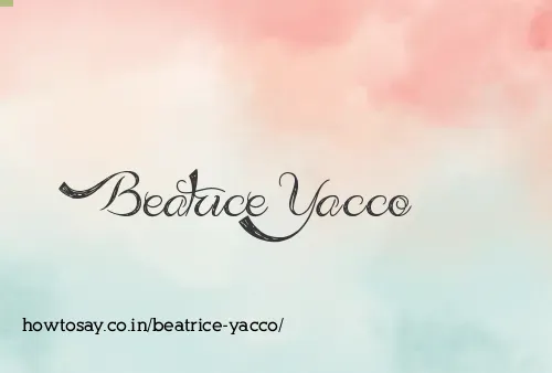 Beatrice Yacco