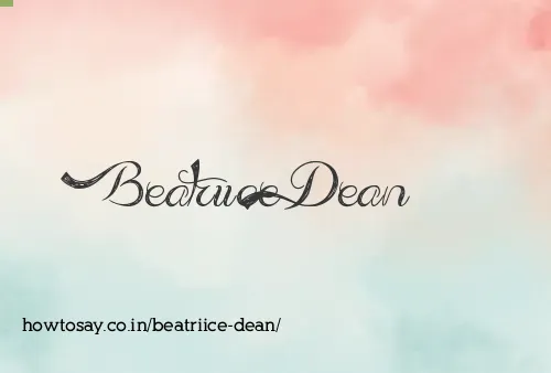 Beatriice Dean