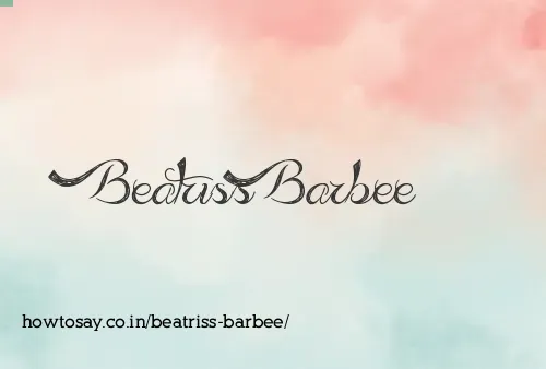 Beatriss Barbee