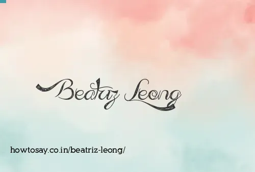 Beatriz Leong