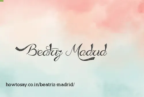 Beatriz Madrid