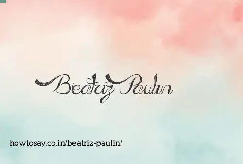 Beatriz Paulin
