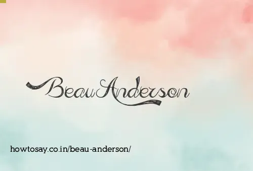 Beau Anderson