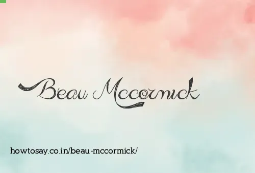 Beau Mccormick