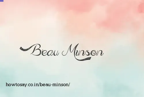 Beau Minson