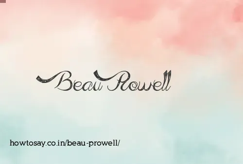 Beau Prowell