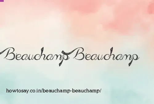 Beauchamp Beauchamp