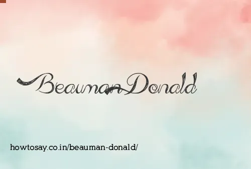 Beauman Donald