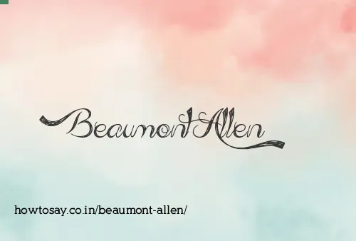 Beaumont Allen