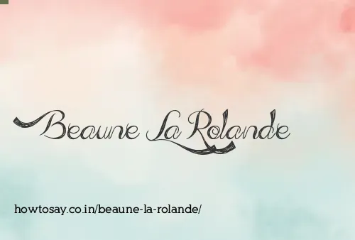 Beaune La Rolande