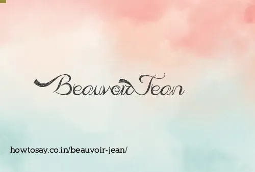 Beauvoir Jean