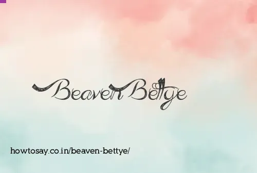 Beaven Bettye