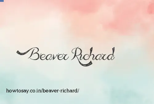 Beaver Richard