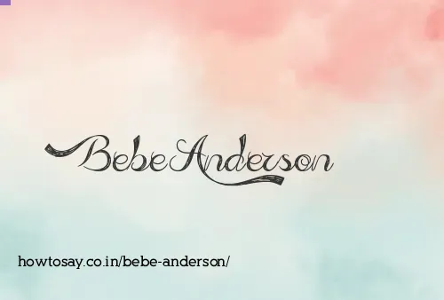 Bebe Anderson