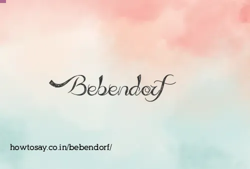 Bebendorf