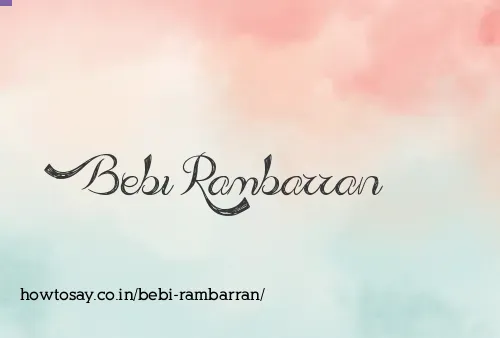 Bebi Rambarran