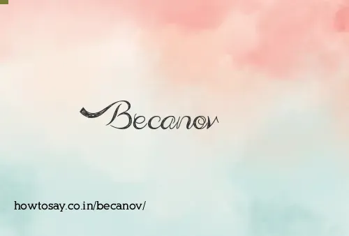 Becanov