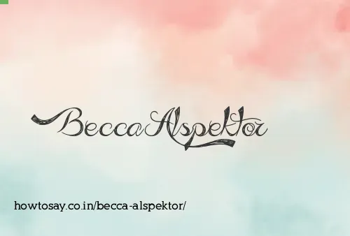 Becca Alspektor