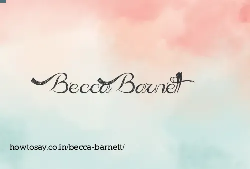 Becca Barnett