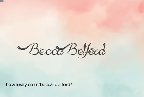 Becca Belford
