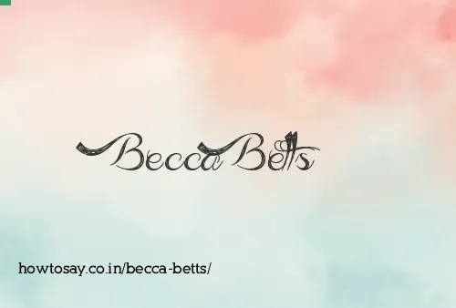 Becca Betts