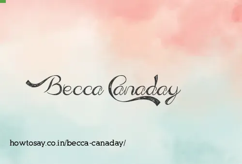 Becca Canaday