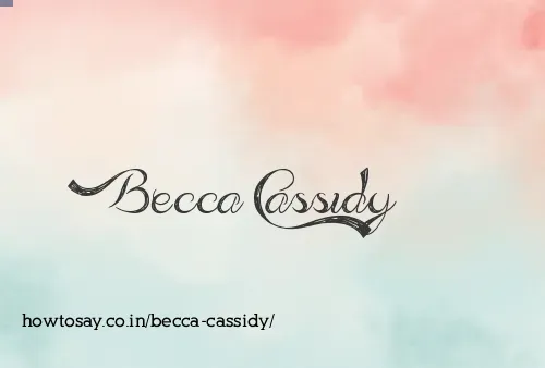 Becca Cassidy