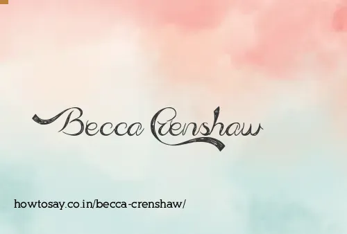 Becca Crenshaw