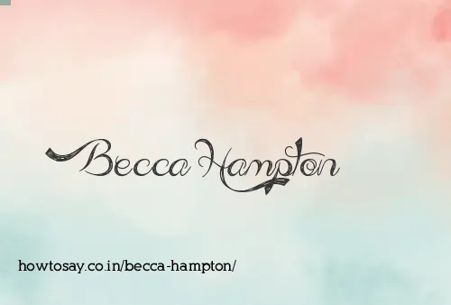 Becca Hampton