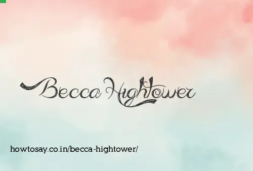 Becca Hightower